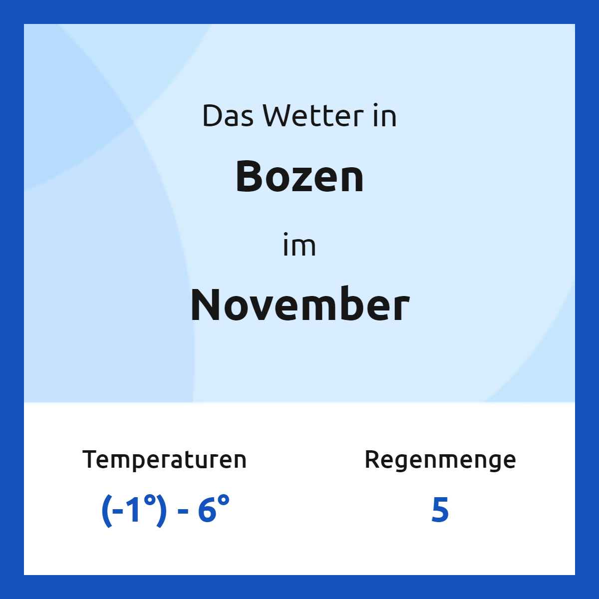 Das Wetter in Bozen im November Das Wetter in Bozen im November