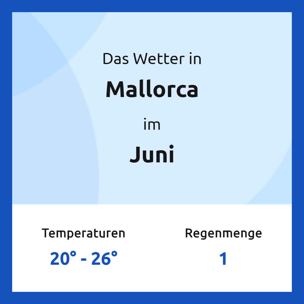 Das Wetter in Mallorca im Juni Das Wetter in Mallorca im Juni