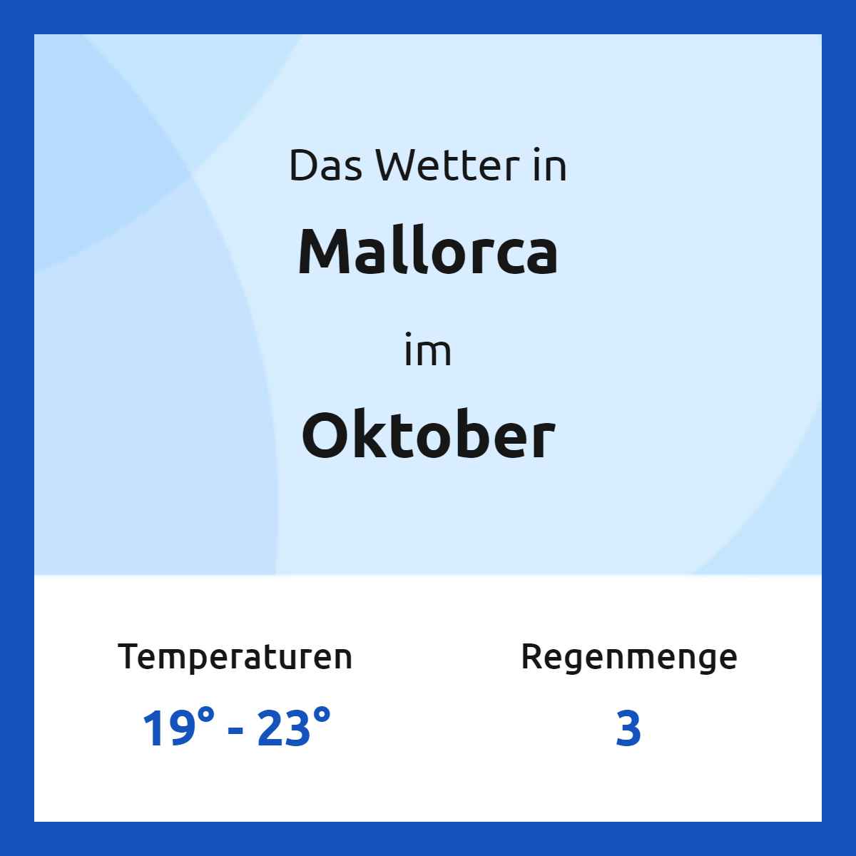 Mallorca Wetter im Oktober 2024