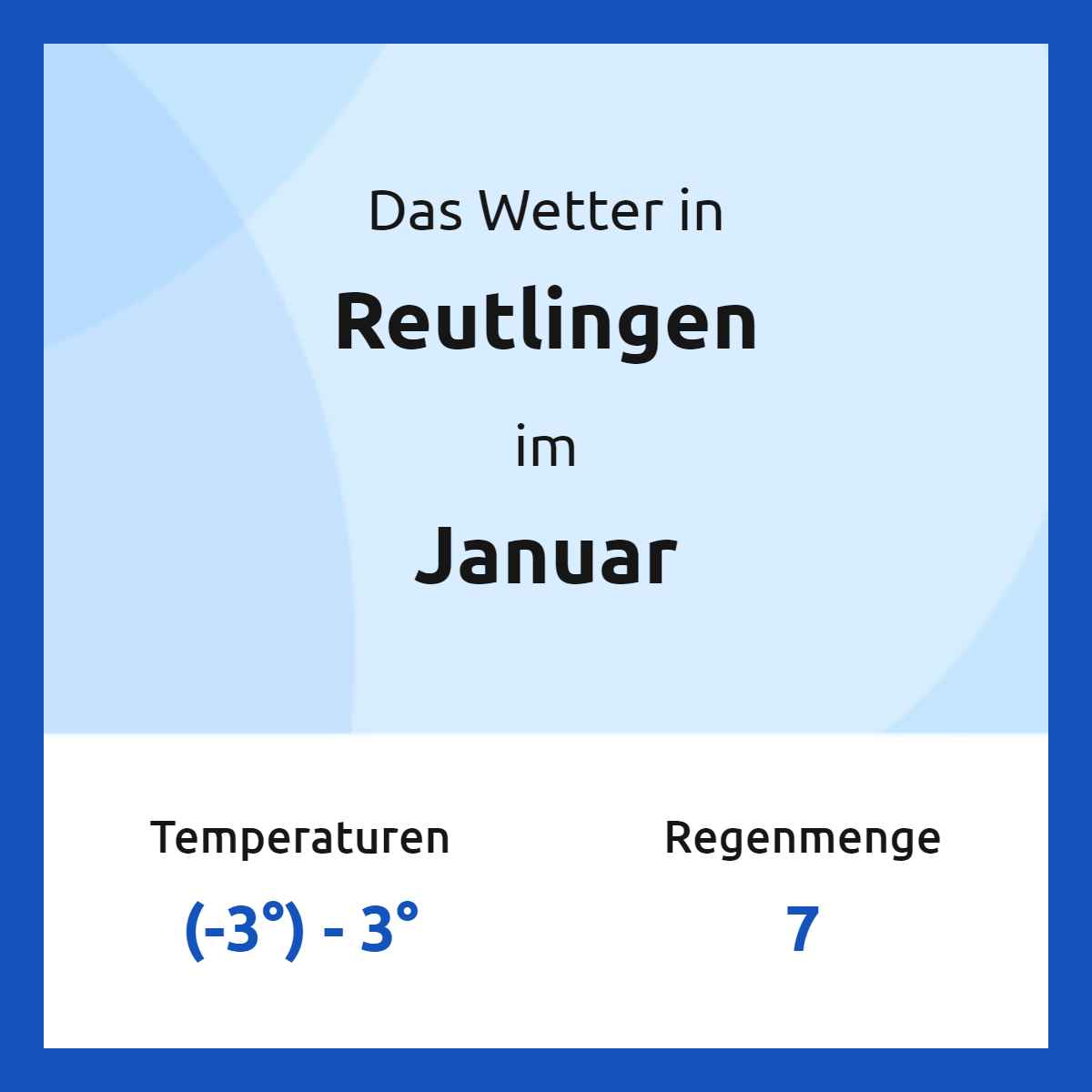 Das Wetter in Reutlingen im Januar Das Wetter in Reutlingen im Januar