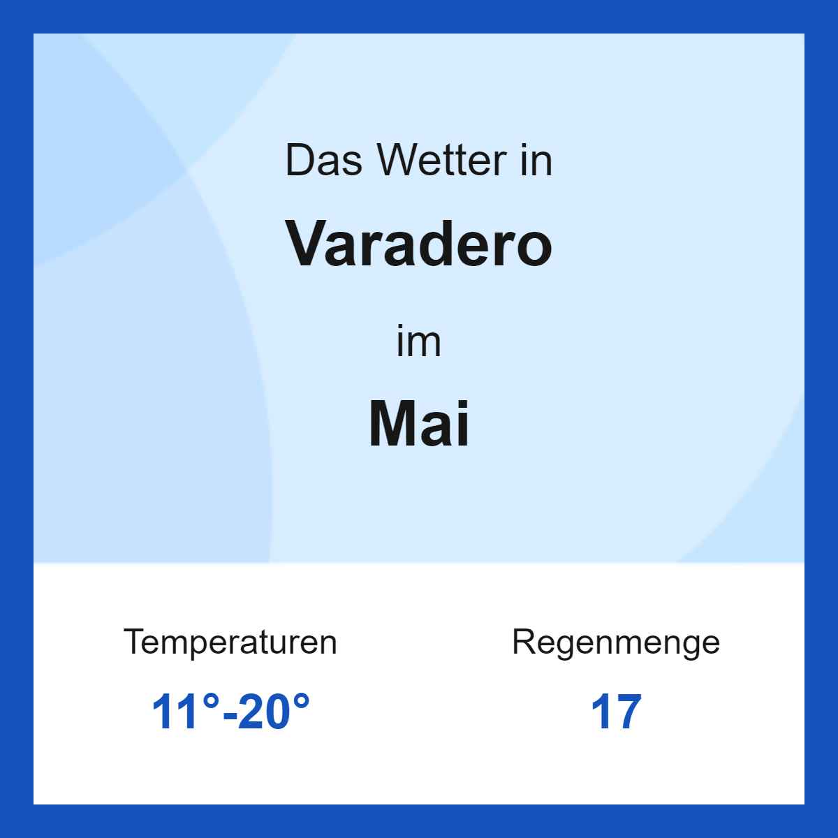 Das Wetter in Varadero im Mai Das Wetter in Varadero im Mai